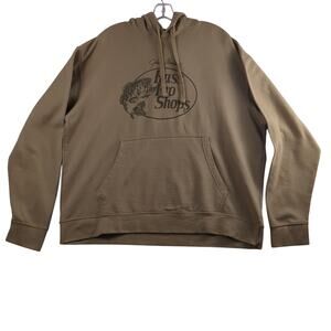 Bass Pro Shops Johnny Morris Large Mens Long Sleeve Hoodie XL Outdoor Sweatshirt